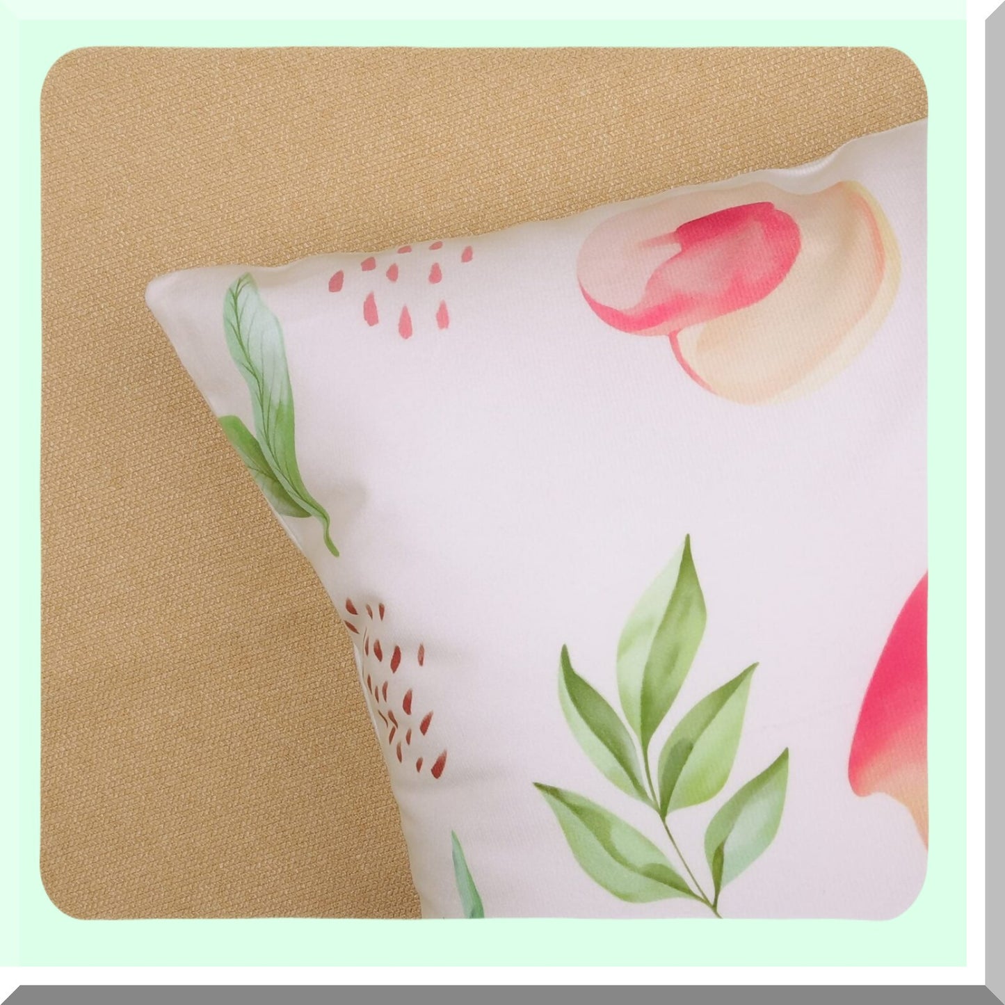 Peachy Summer Velvet Pillow Covers - Set of 2 | 18x18 Decorative Cushion Cases for Outdoor Sofa & Home Decor | Soft Pink Peach Theme