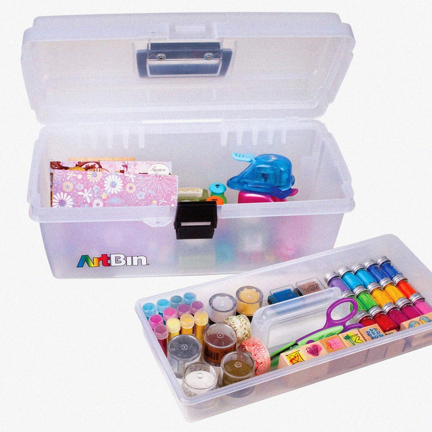 16 in. Clear Lift-Out Tray Storage Box