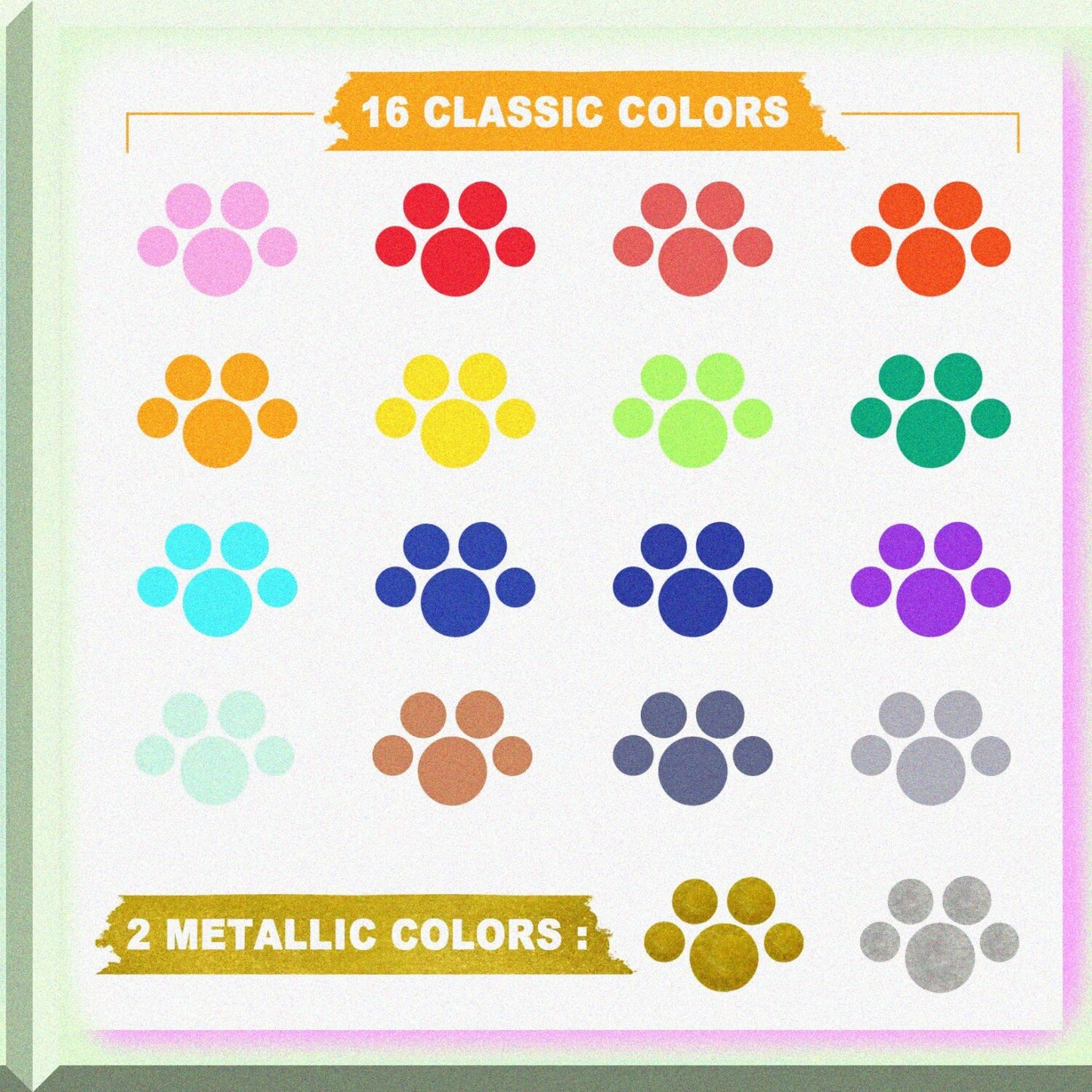 18 Colors Dual Tip Dot Marker Pens