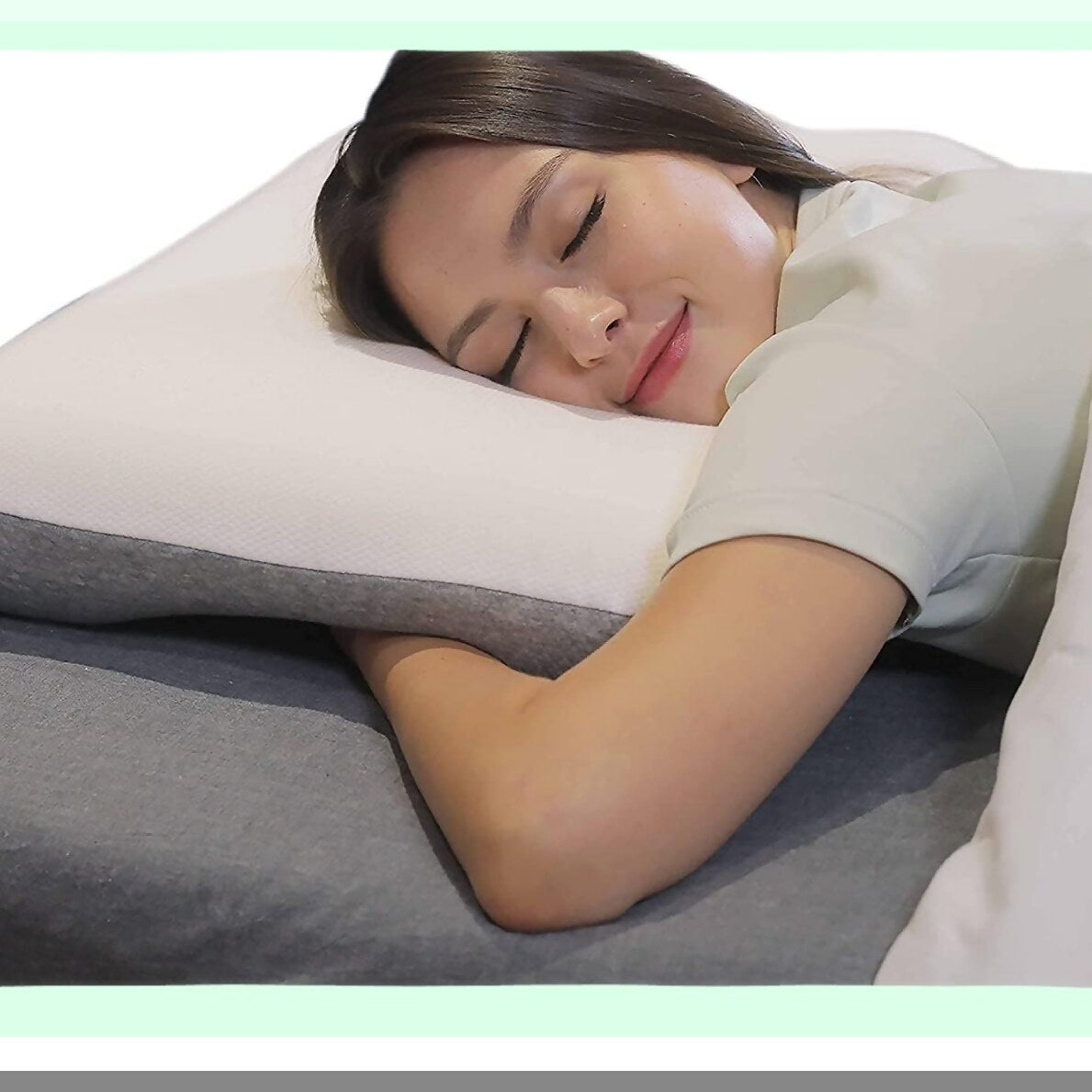 OrthoSleep Memory Foam Contour Pillow - Firm Support for Neck Pain Relief, Ergonomic Design for Side, Back, and Stomach Sleepers, Reversible Bed Pillow