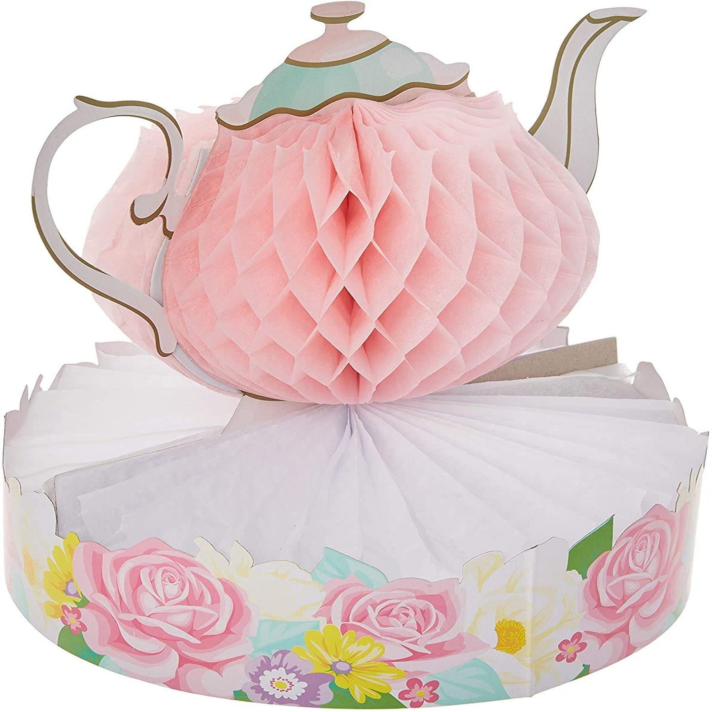 3 Count Floral Tea Party Centerpieces for Events