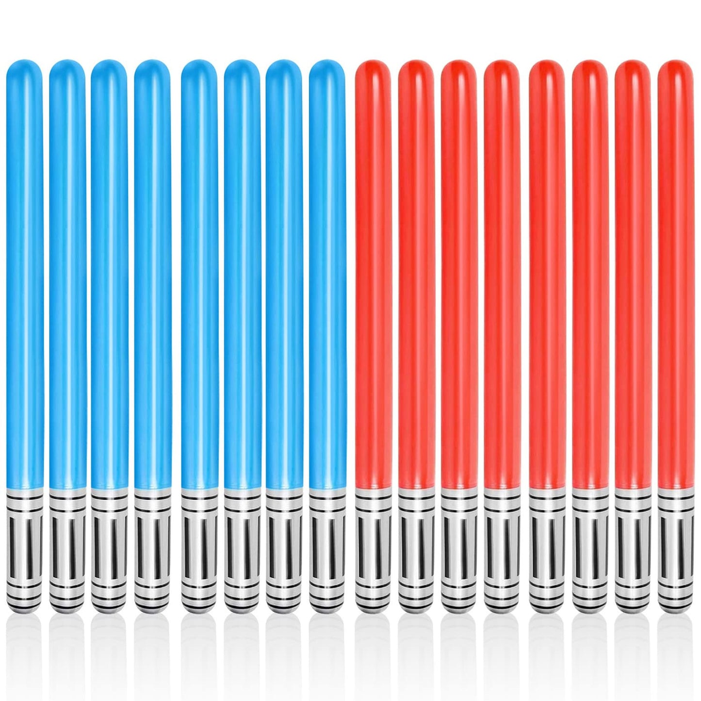 Inflatable Saber Party Pack - 16 PCS Inflatable Light Sabers for Themed Parties, Stocking Stuffers, and Favors. Perfect for C Party Fun!