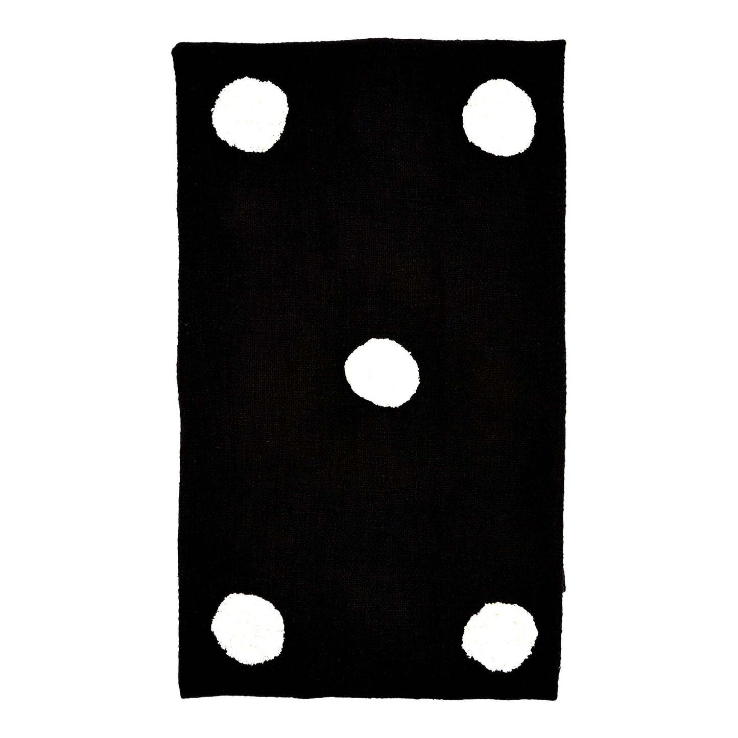 CozyTuft Black Dot Throw Blanket - 60x50 Inches