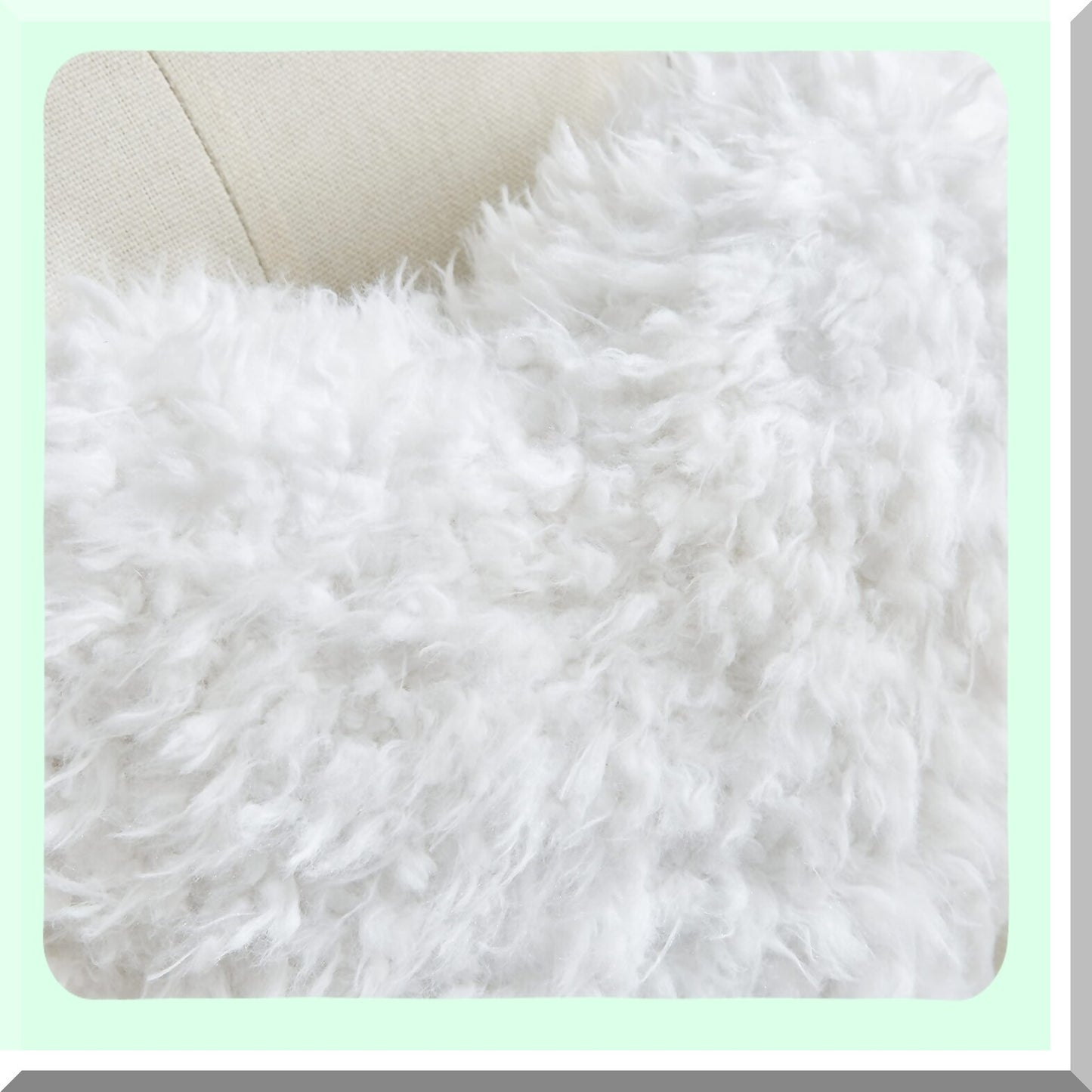 Fluffy Heart Shaggy Pillow - Valentine's Day Decorations - White Heart Shape Throw Pillow - 15.7X15.7 Inches - Decorative Pillow Cover and Insert