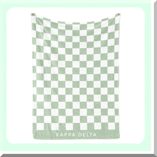 CozyCheck Deluxe Blanket - Soft, Stylish, and Comfortable Checkered Throw for Women, Ideal Big Little Gift, 50" x 62""