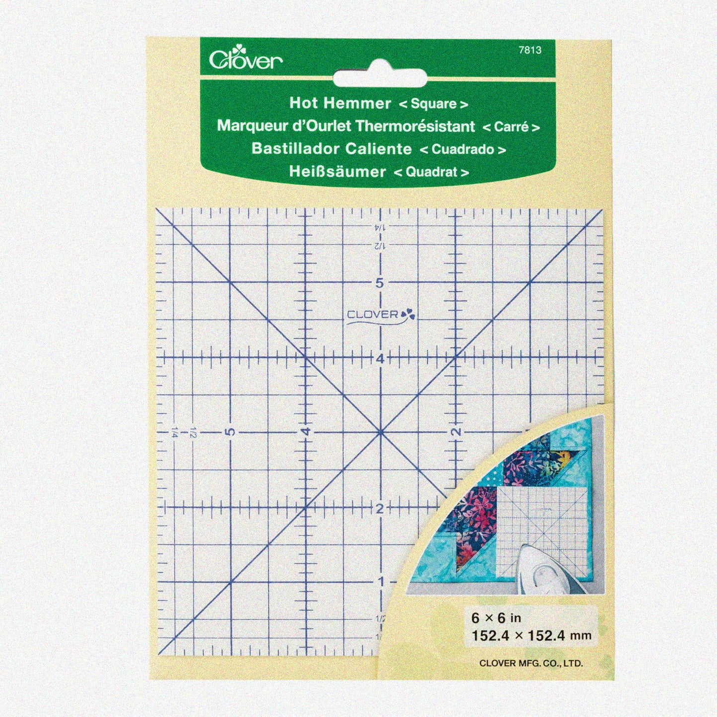 6"X6" Square Patchwork Ruler
