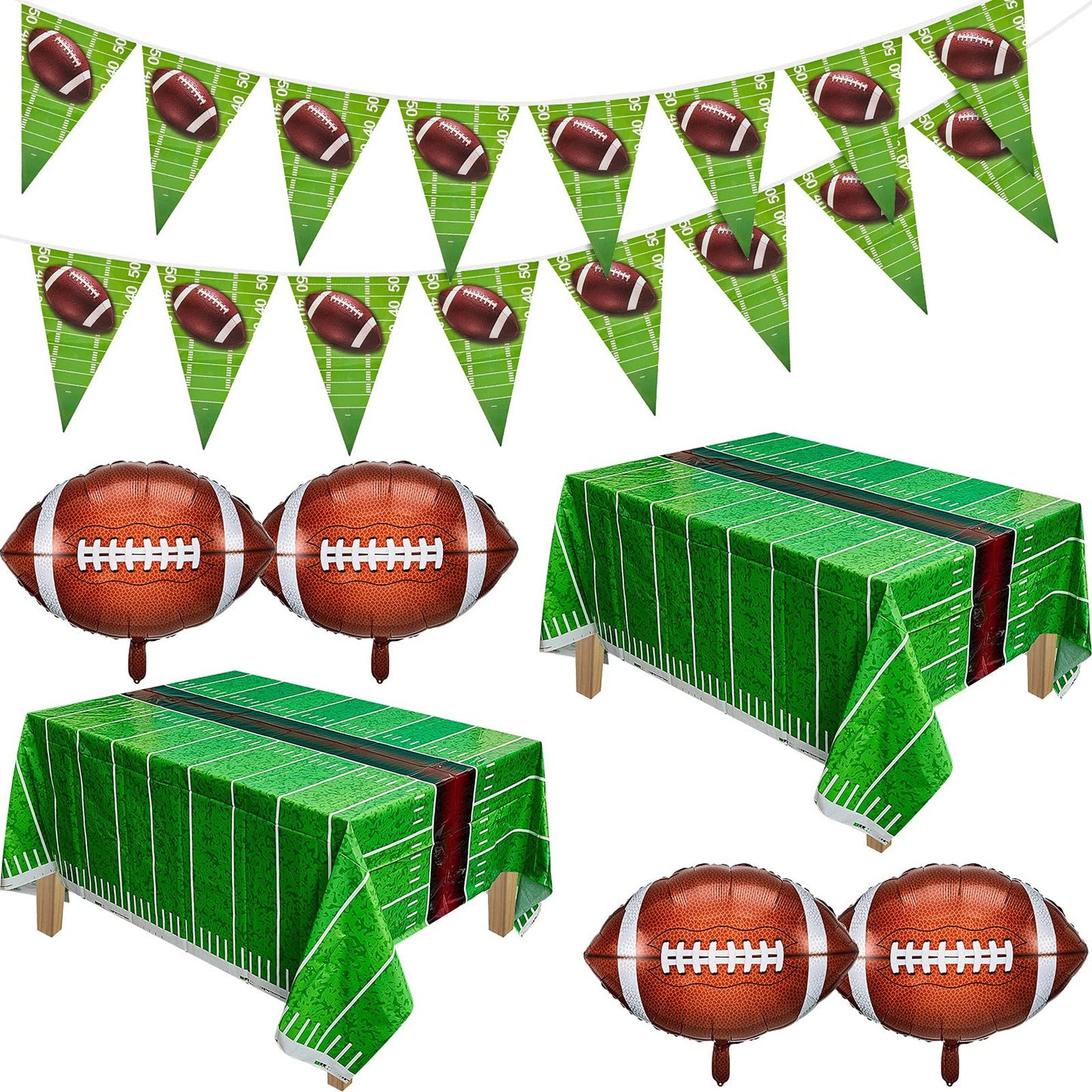 Football Party Supplies Set for Sports Events and Birthdays