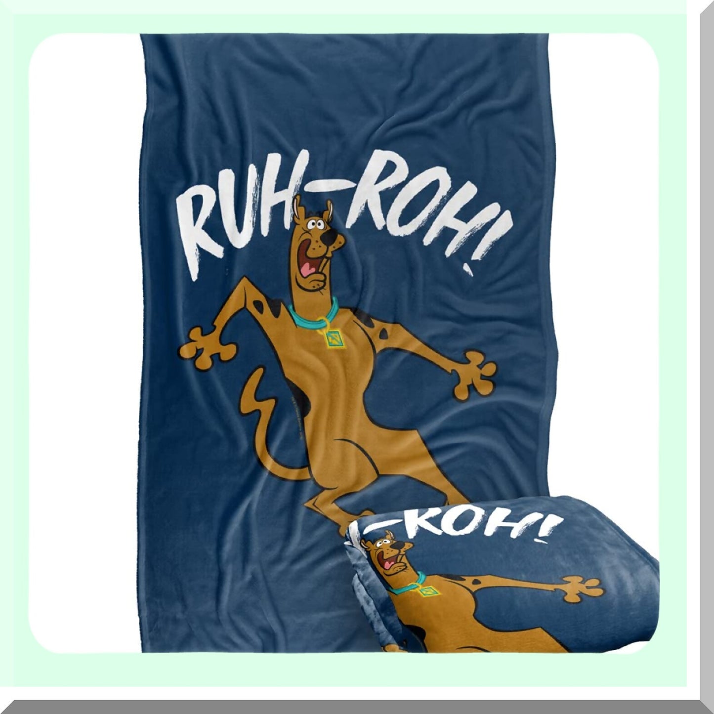 Scooby Doo Ruh Roh Ultra-Soft Silky Touch Throw Blanket 36" x 58"