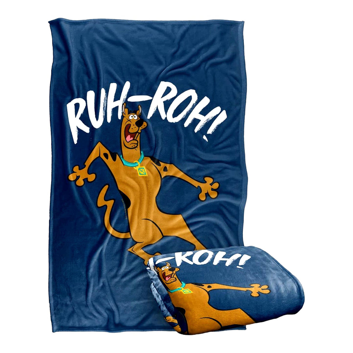 Scooby Doo Ruh Roh Ultra-Soft Silky Touch Throw Blanket 36" x 58"