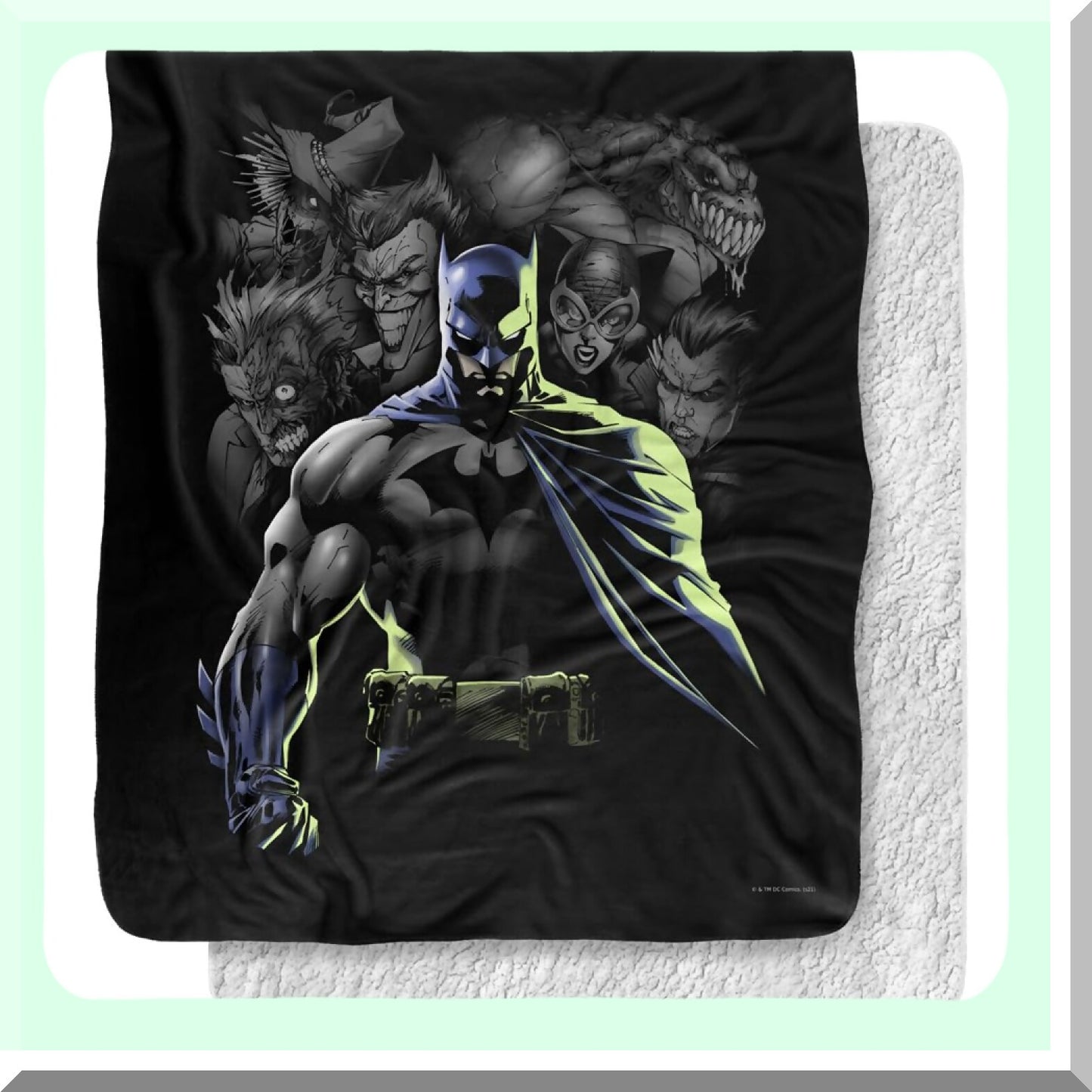 Villains Unleashed Silky Touch Sherpa Throw - 50"x60" Super Soft Blanket