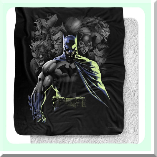 Villains Unleashed Silky Touch Sherpa Throw - 50"x60" Super Soft Blanket
