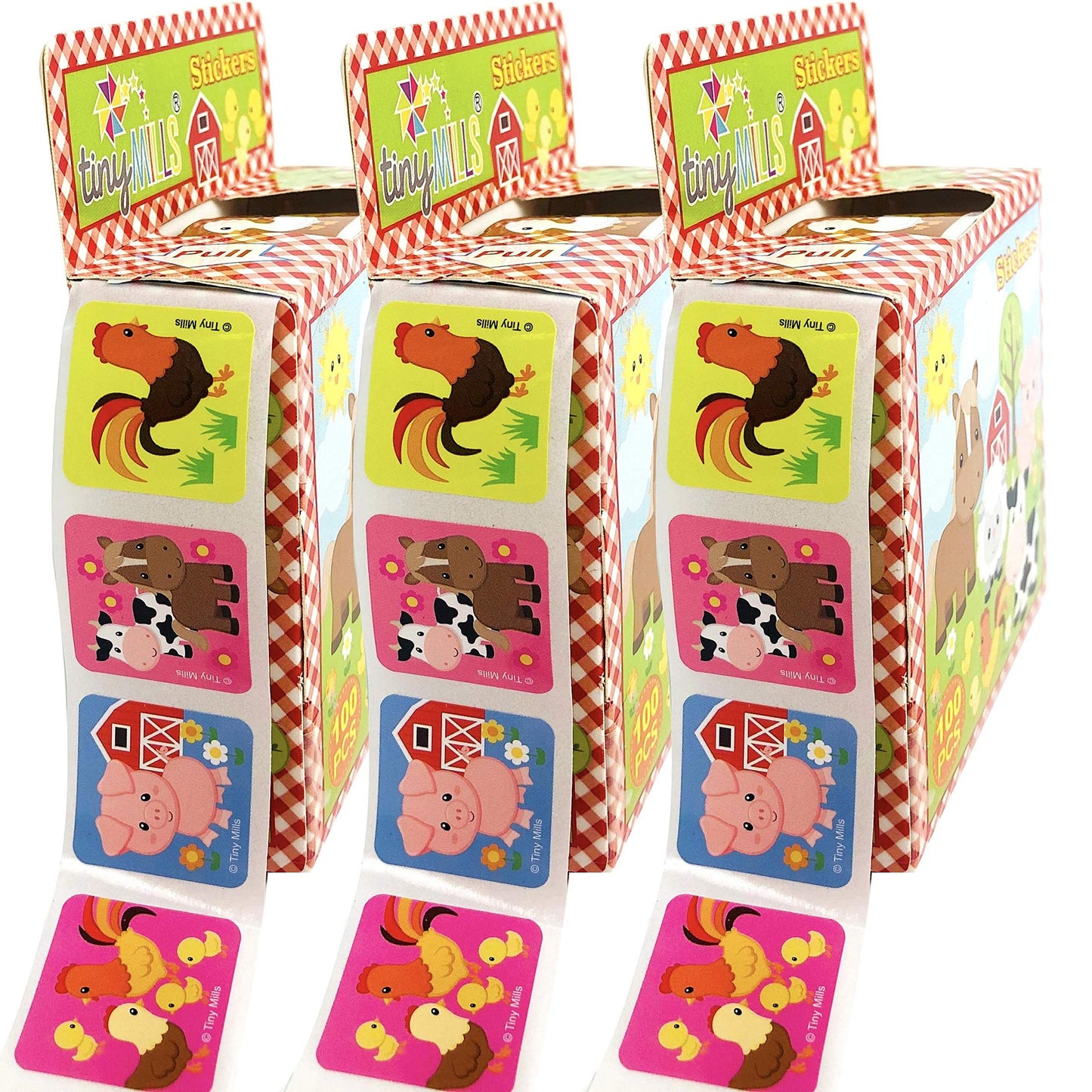 Farm Animal Stickers Pack for Kids Party Favors