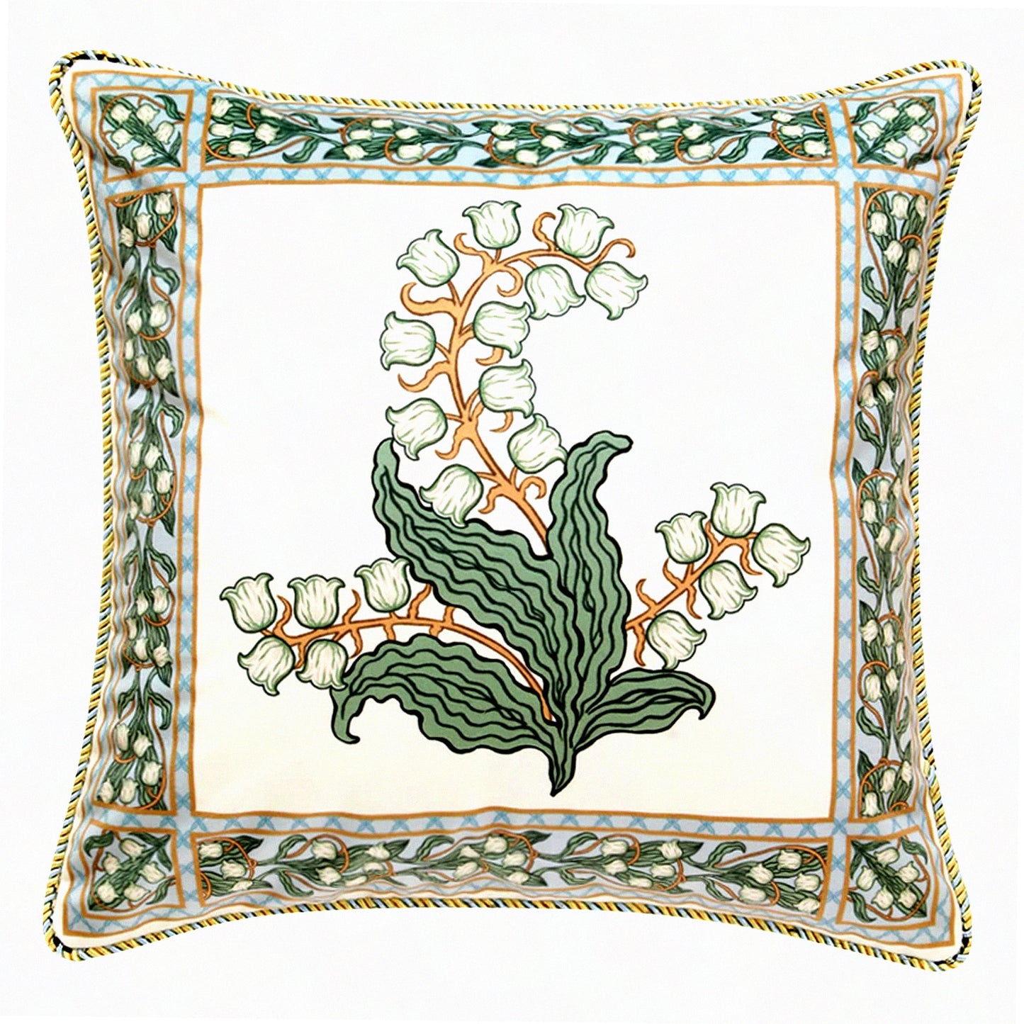 Velvet Floral Farmhouse Pillow Covers - Soft Square Throw Case for Couch Sofa Bed - Decorative Living Room Cushion Cover 18"X18"