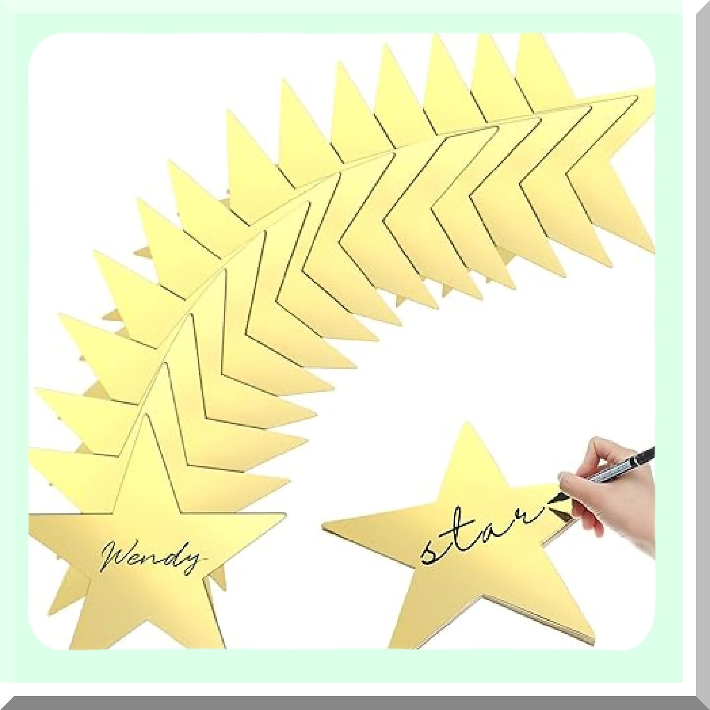 Gold Star Cutouts for Party Decorations