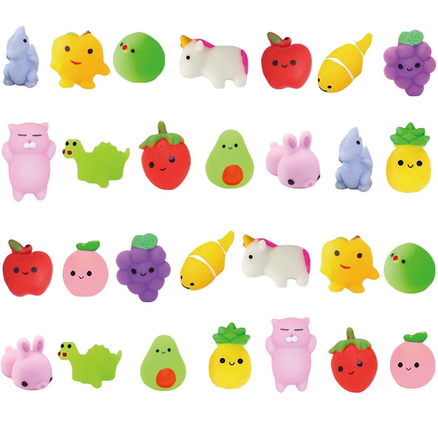 Heartfelt Mochi Squishy Packs - Kawaii Toys with Cards for Valentines Day Gift Exchange, Clroom Prizes, Party Favors - Set of 28 Squishies