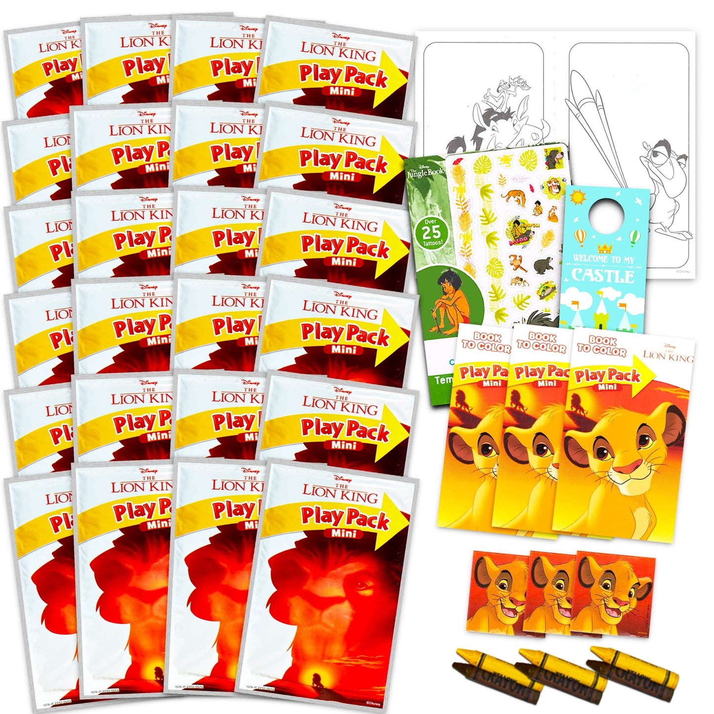 Party Favors Pack with Coloring Books, Stickers, Crayons