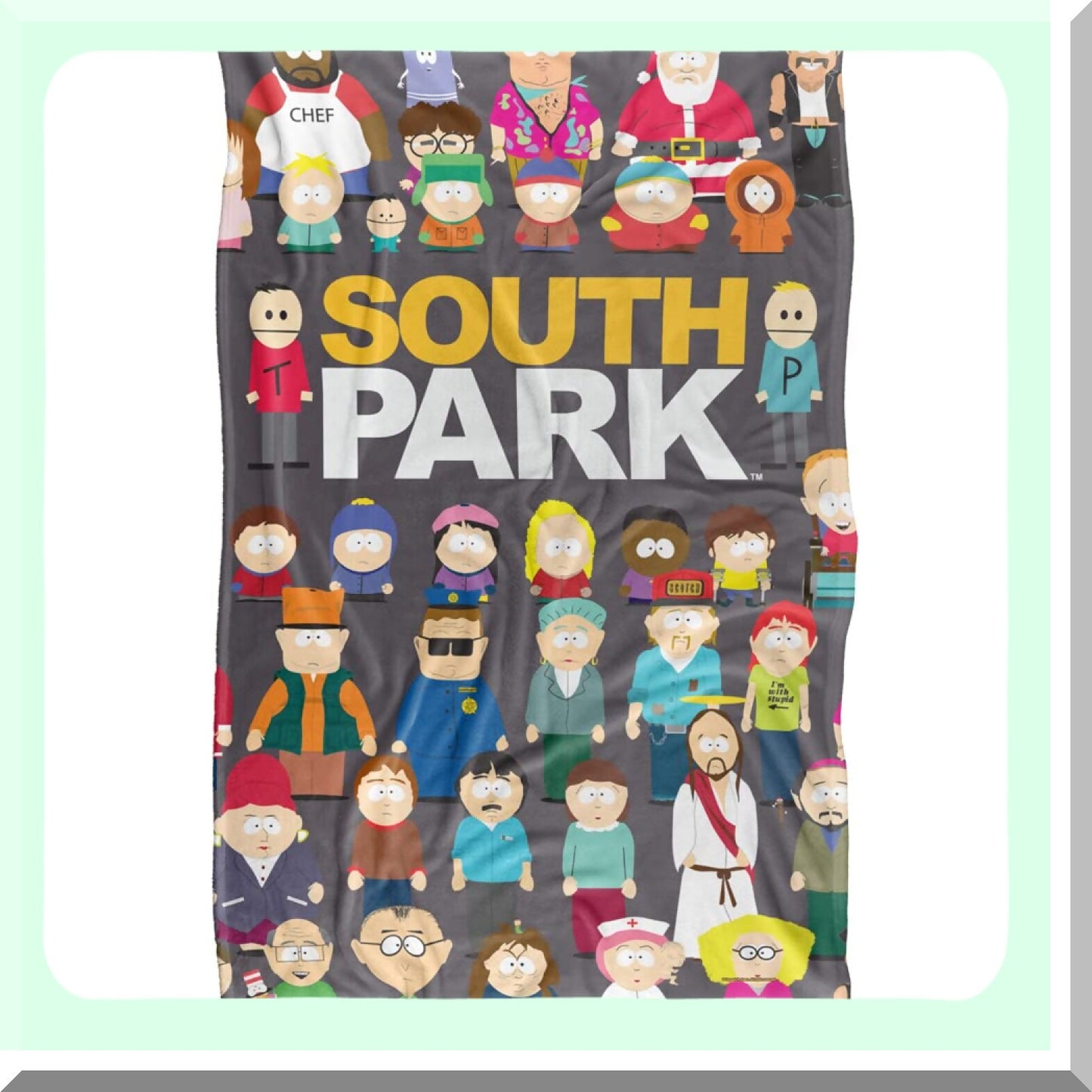 South Park Silky Soft Throw Blanket - Full Cast Design, 36" x 58", Ultra Plush Comfort"