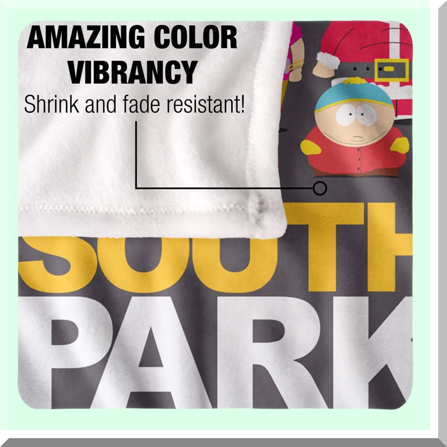 South Park Silky Soft Throw Blanket - Full Cast Design, 36" x 58", Ultra Plush Comfort"