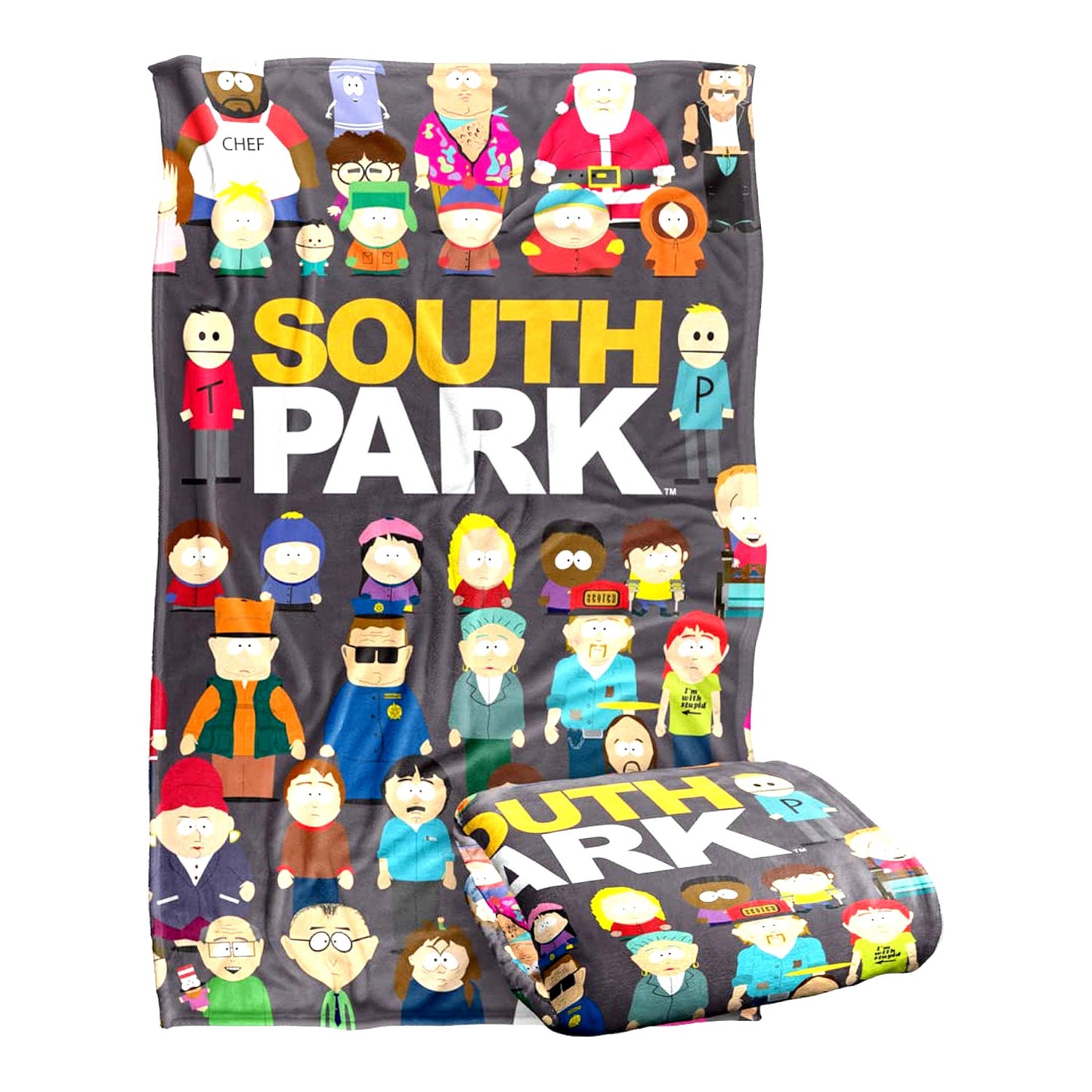 South Park Silky Soft Throw Blanket - Full Cast Design, 36" x 58", Ultra Plush Comfort"