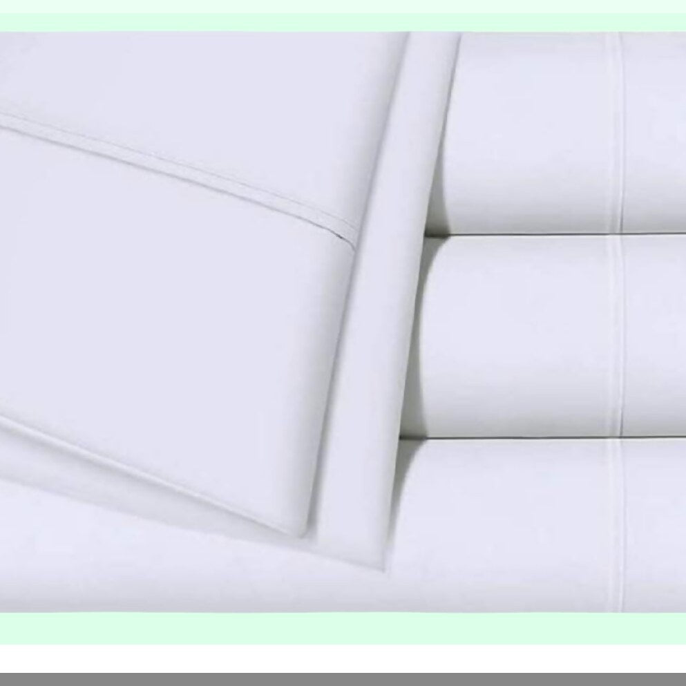 Cotton Comfort Split Sheet Set - 100% Cotton, 5 Pieces, Deep Pocket, Adjustable, White - Split Bed Sheets for Ultimate Comfort and Style