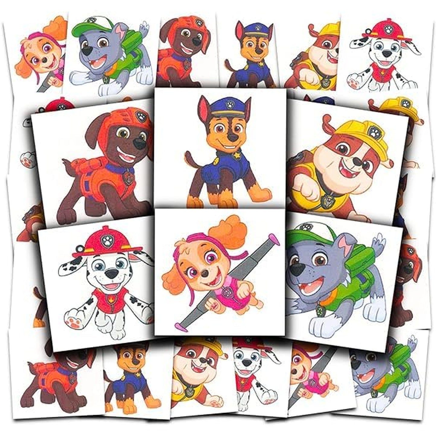 Party Pals Temporary Tattoo Pack - 70+ Perforated 2x2 Inch Designs for Kids Boys Girls - USA Made Party Favors Bundle