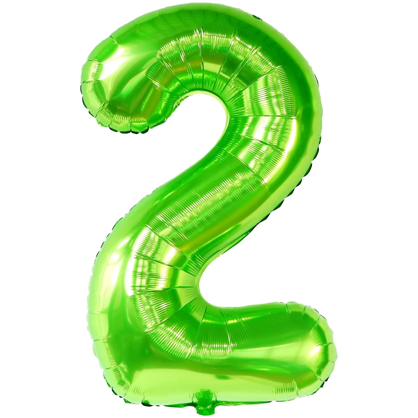 Green Dino 2 Balloon - 40 Inch Number 2 Balloon for Two Rex Birthday Decorations & Dinosaur Party - Fun 2 Year Old Boy Balloon
