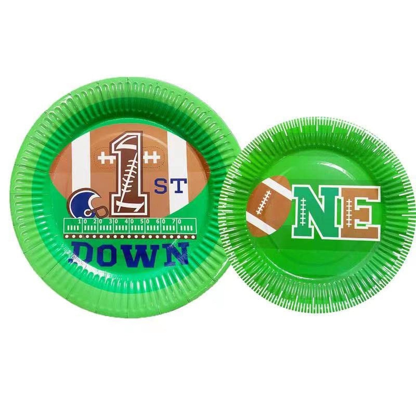 Touchdown Tots Party Pack - Complete Football 1st Birthday Decor Set with Plates, Decorations, and Supplies for a Winning Celebration!