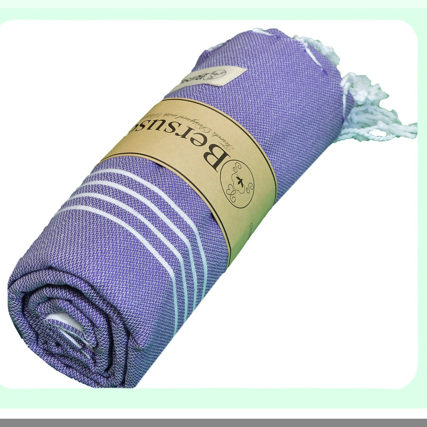 PureCotton Anatolia XL Throw Blanket Towel - Dark Purple, 61x82 Inches