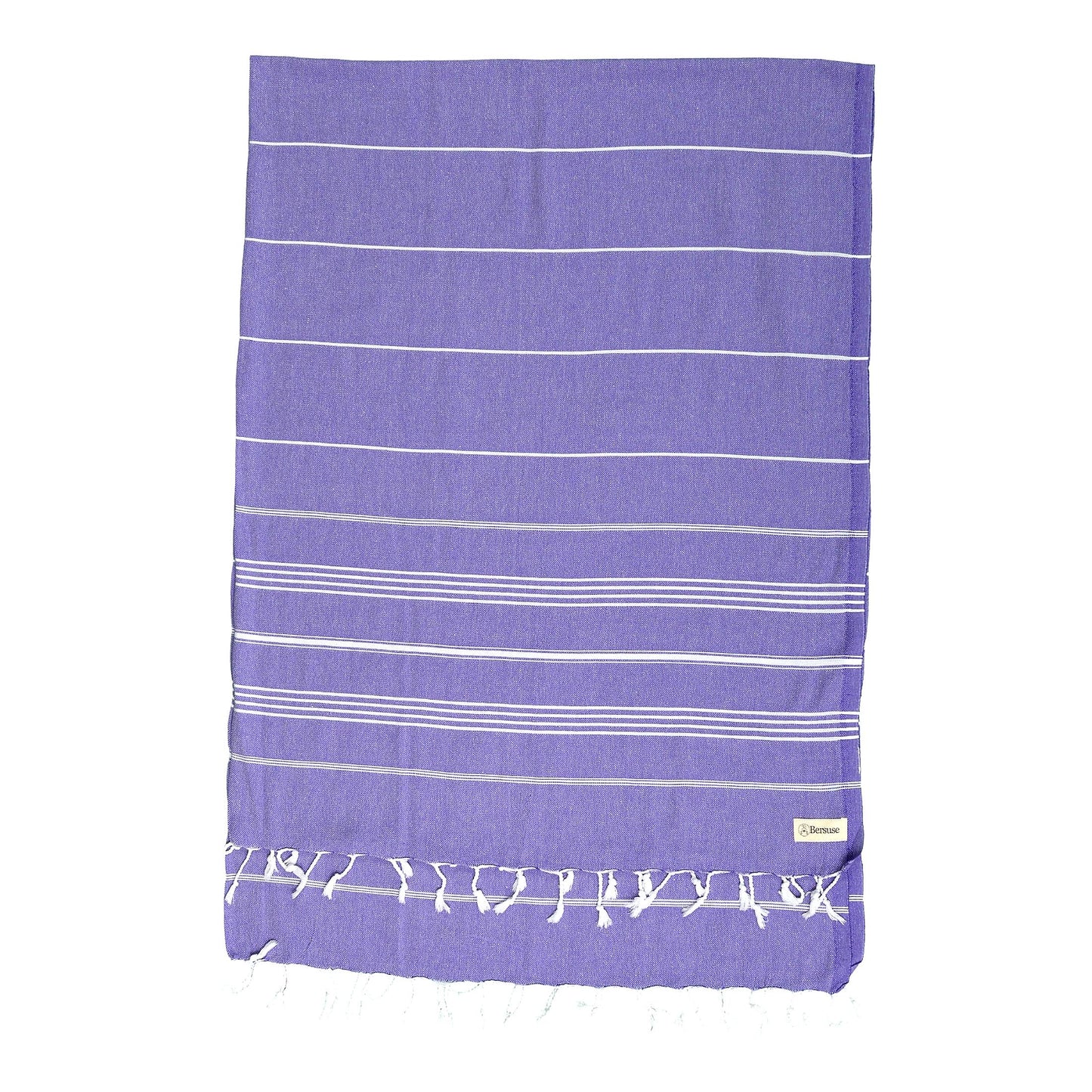 PureCotton Anatolia XL Throw Blanket Towel - Dark Purple, 61x82 Inches