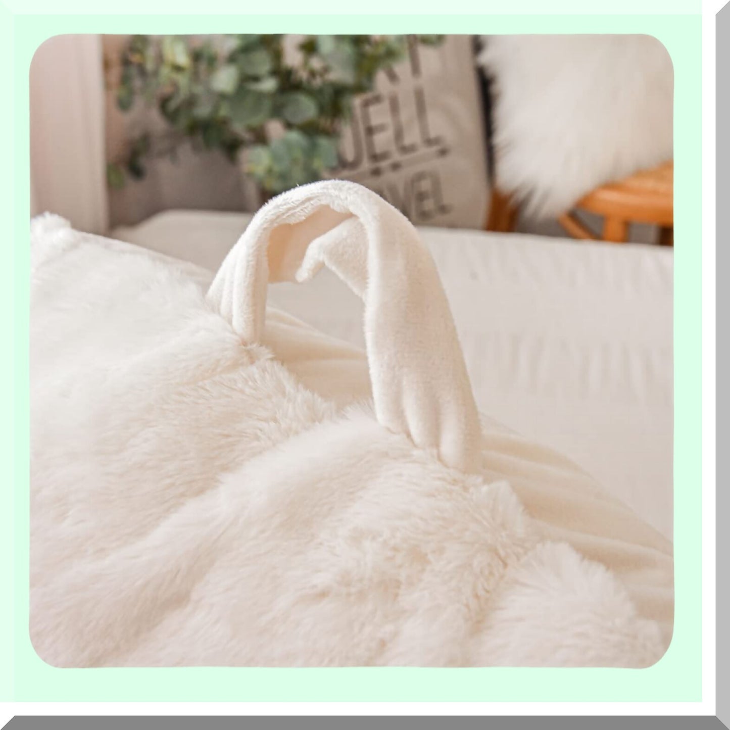 ComfortMax Backrest Pillow - Plush Reading Pillow with Arms, Bed Wedge Design for Ultimate Back Support and Relaxation. Perfect for Kids, Teens, Boys, and Girls. Color: Ivory.