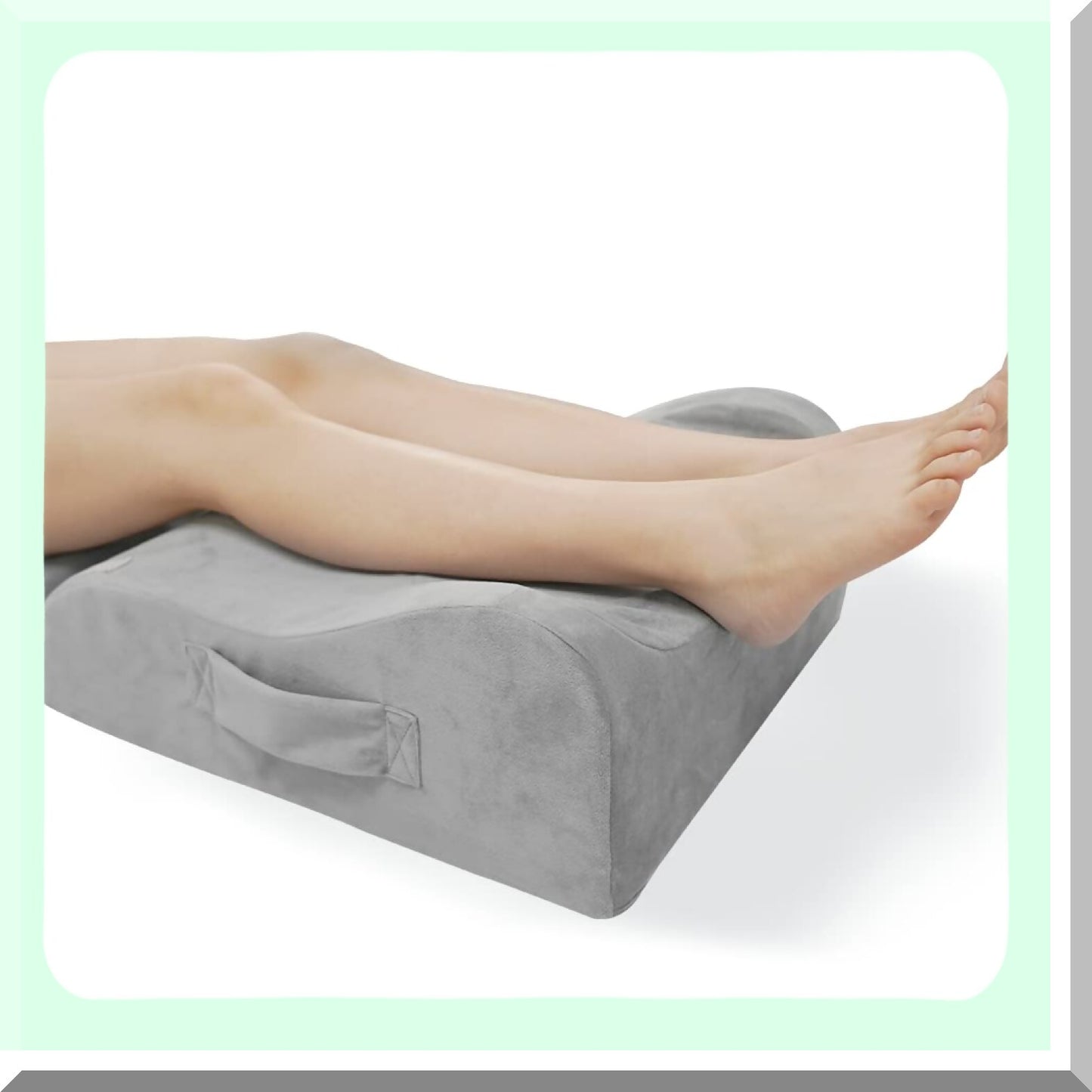 ElevateEase Memory Foam Leg Support Pillow - Sleep, Rest, Recover, Reduce Pain, Improve Circulation, Swelling Relief - Orthopedic Wedge for Back, Hip, Knee