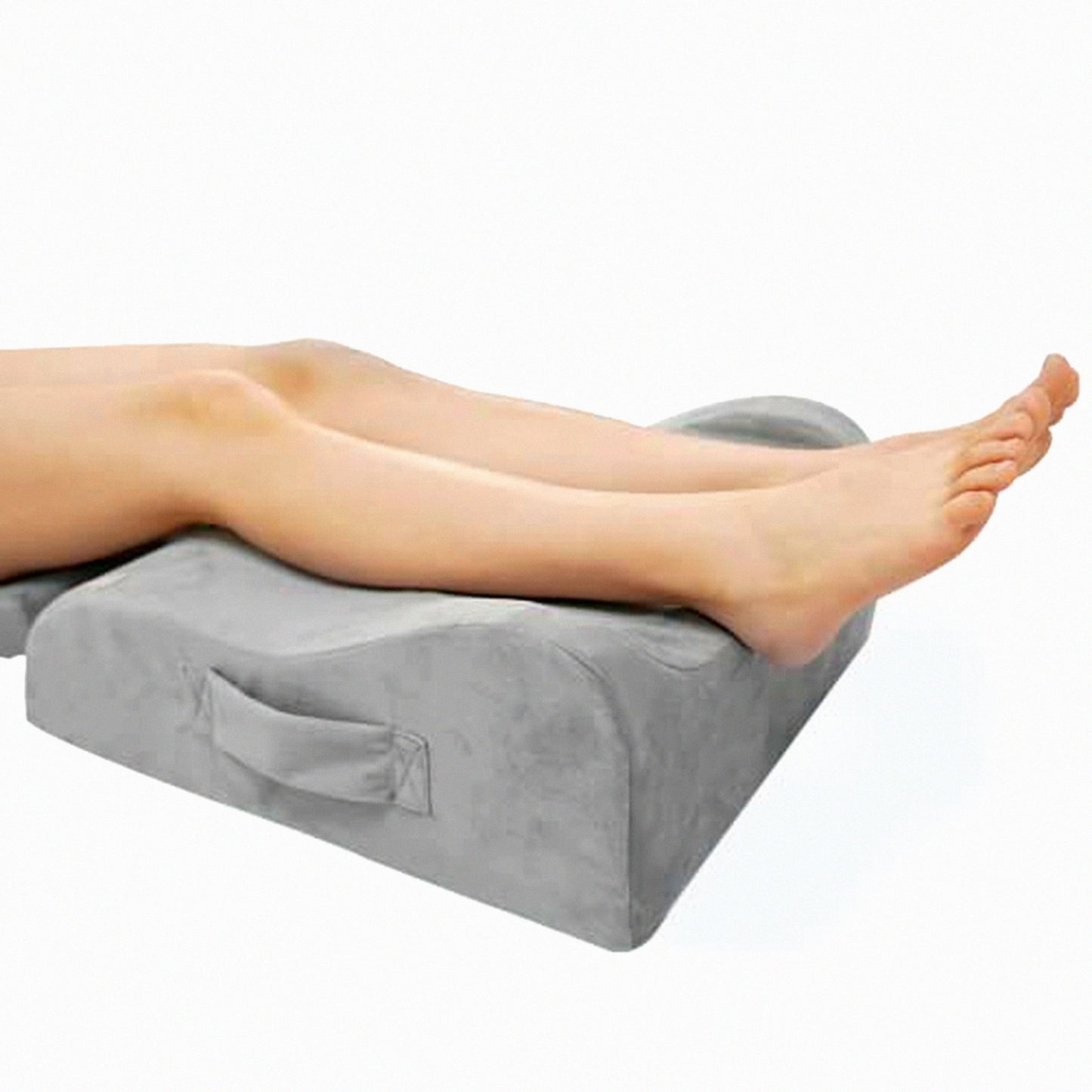 ElevateEase Memory Foam Leg Support Pillow - Sleep, Rest, Recover, Reduce Pain, Improve Circulation, Swelling Relief - Orthopedic Wedge for Back, Hip, Knee