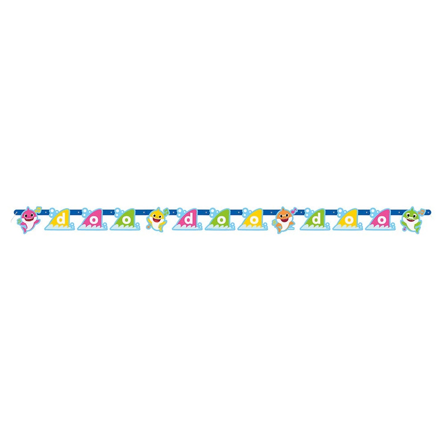 Baby Shark Multicolor Jointed Banner for Kids Parties