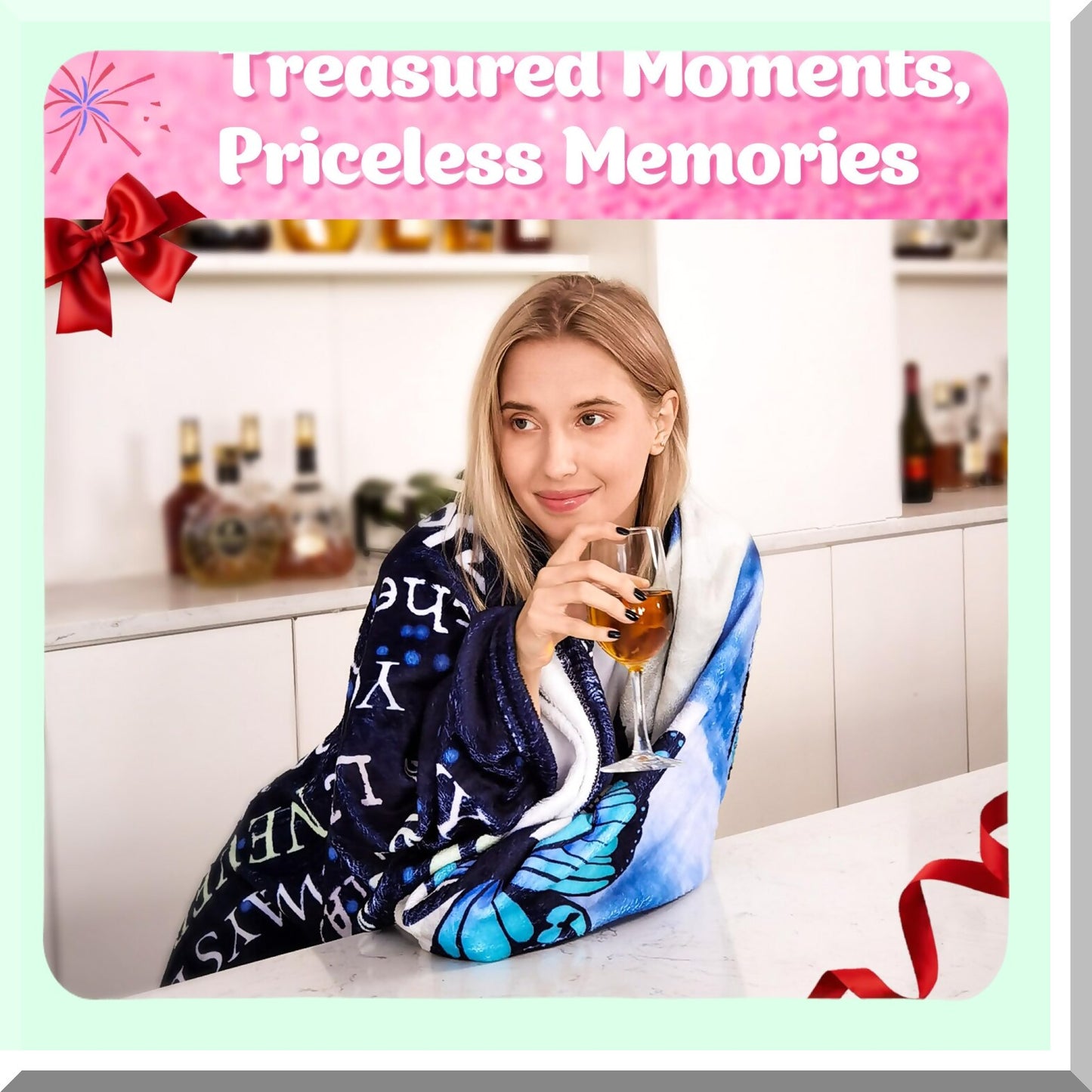 Heartfelt Hugs: Cozy Throw Blanket for Daughters - Perfect Mother's Day, Birthday, or Anytime Gift from Parents