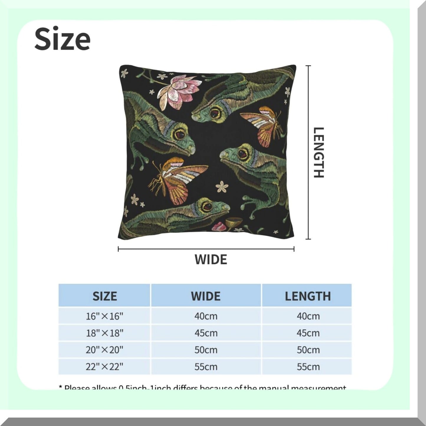 Vintage Lotus Butterfly Throw Pillow Cover Set - Decorative Square Pillowcase for Bedroom, Living Room, Sofa, Couch - 18 x 18 Inches - Set of 2