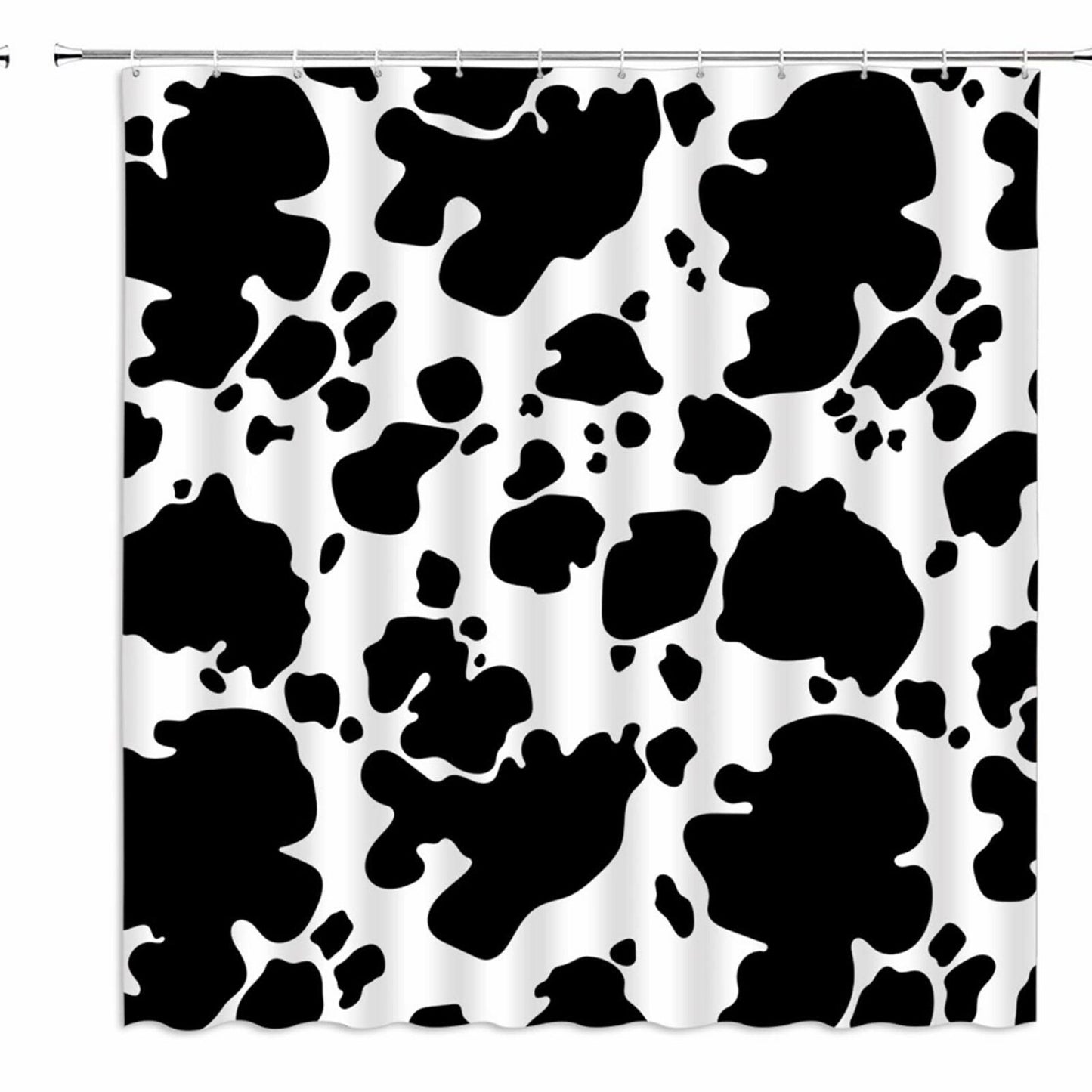 Cow Print Shower Curtain 70x70 inches