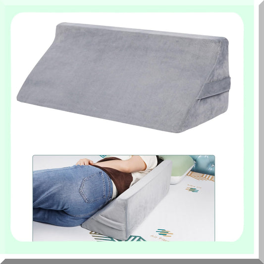 ComfortMax Body Support Wedge Pillow - Waterproof Covers, Positioning Foam Wedge for Surgery Recovery, Back Pain Relief, Pressure Relief, Great Sleep