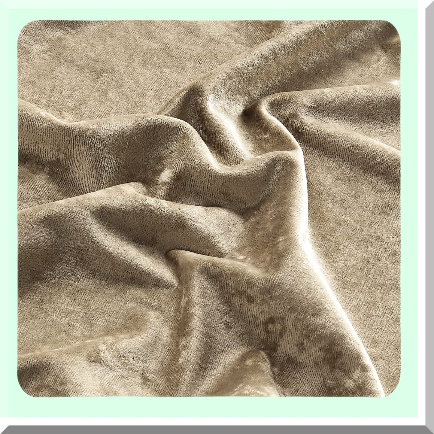 Luxury Velvet Dream Pillowcase Set - Soft & Plush 20"x40" Khaki Pillow Covers - Elegant Distressed Design for Ultimate Comfort & Style
