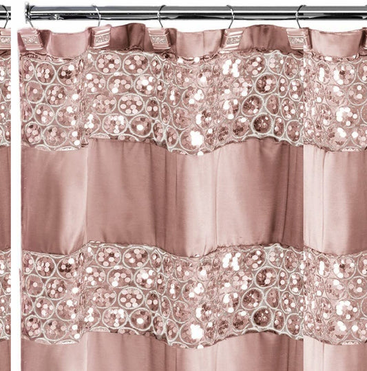 Sinatra Blush Shower Curtain 72x70
