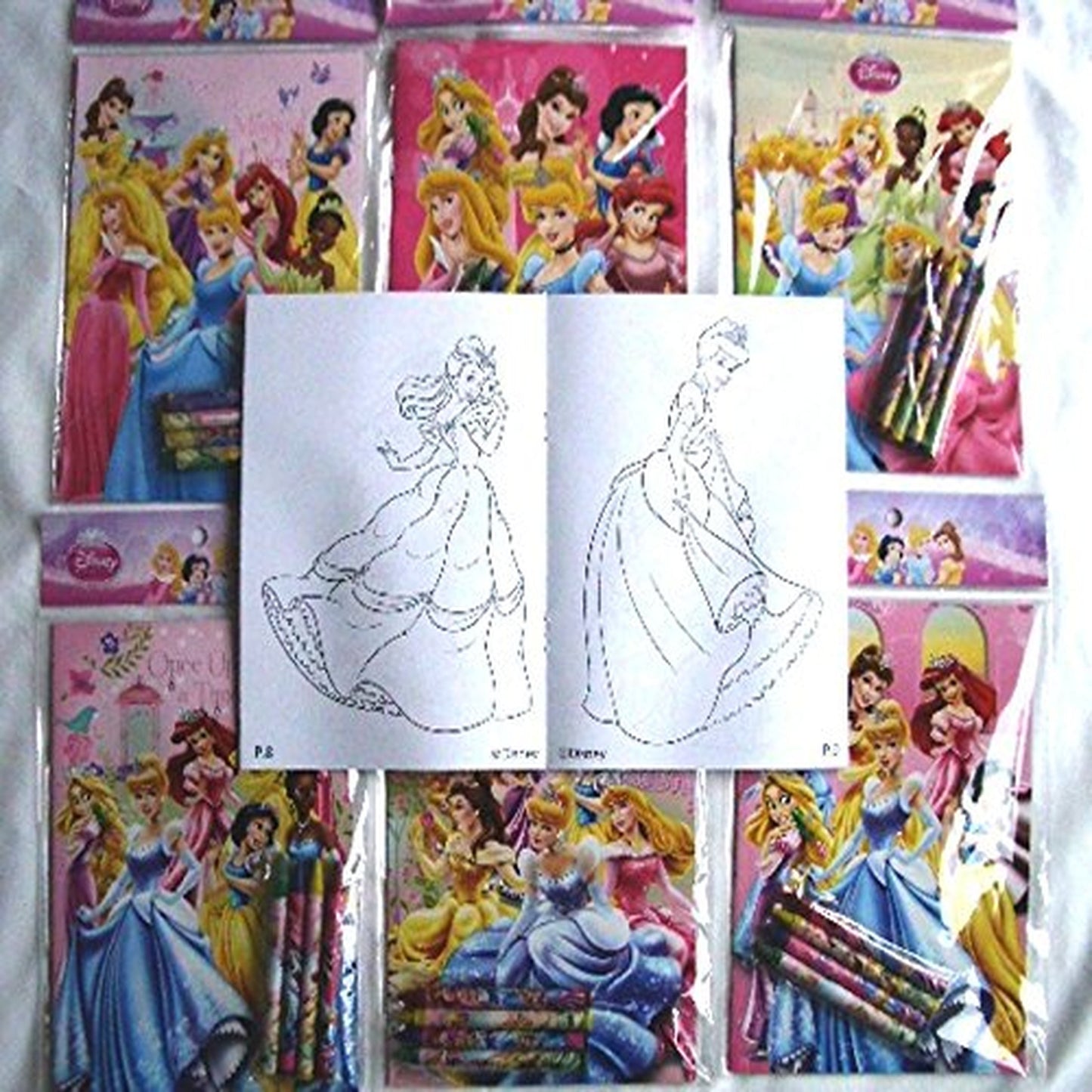 Princess Coloring Books and Crayon Sets for Kids