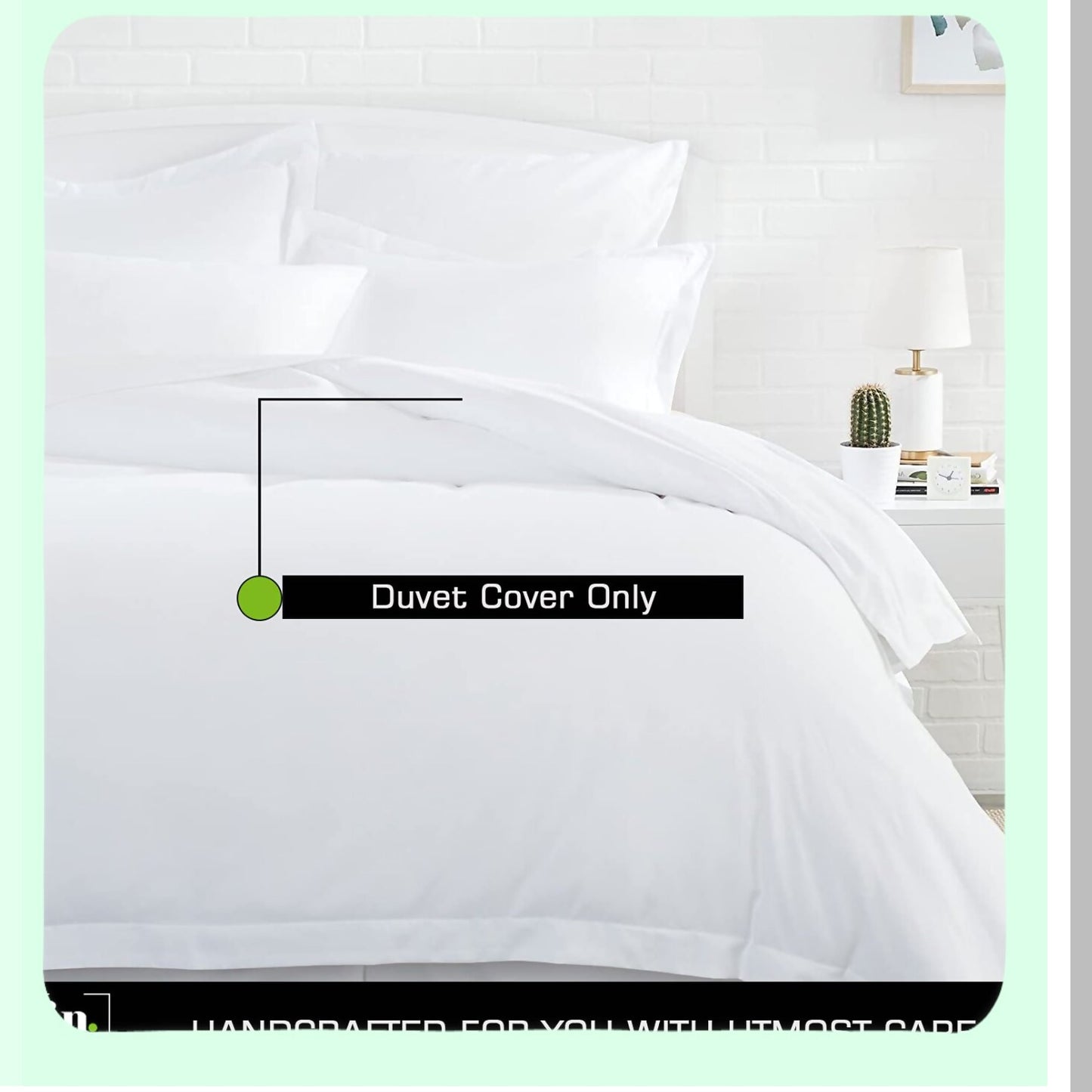 Galaxy Blue Cotton Sateen Duvet Cover - California Size 400 Thread Count Soft Weave - for Duvet Insert, Comforter, Weighted Blanket