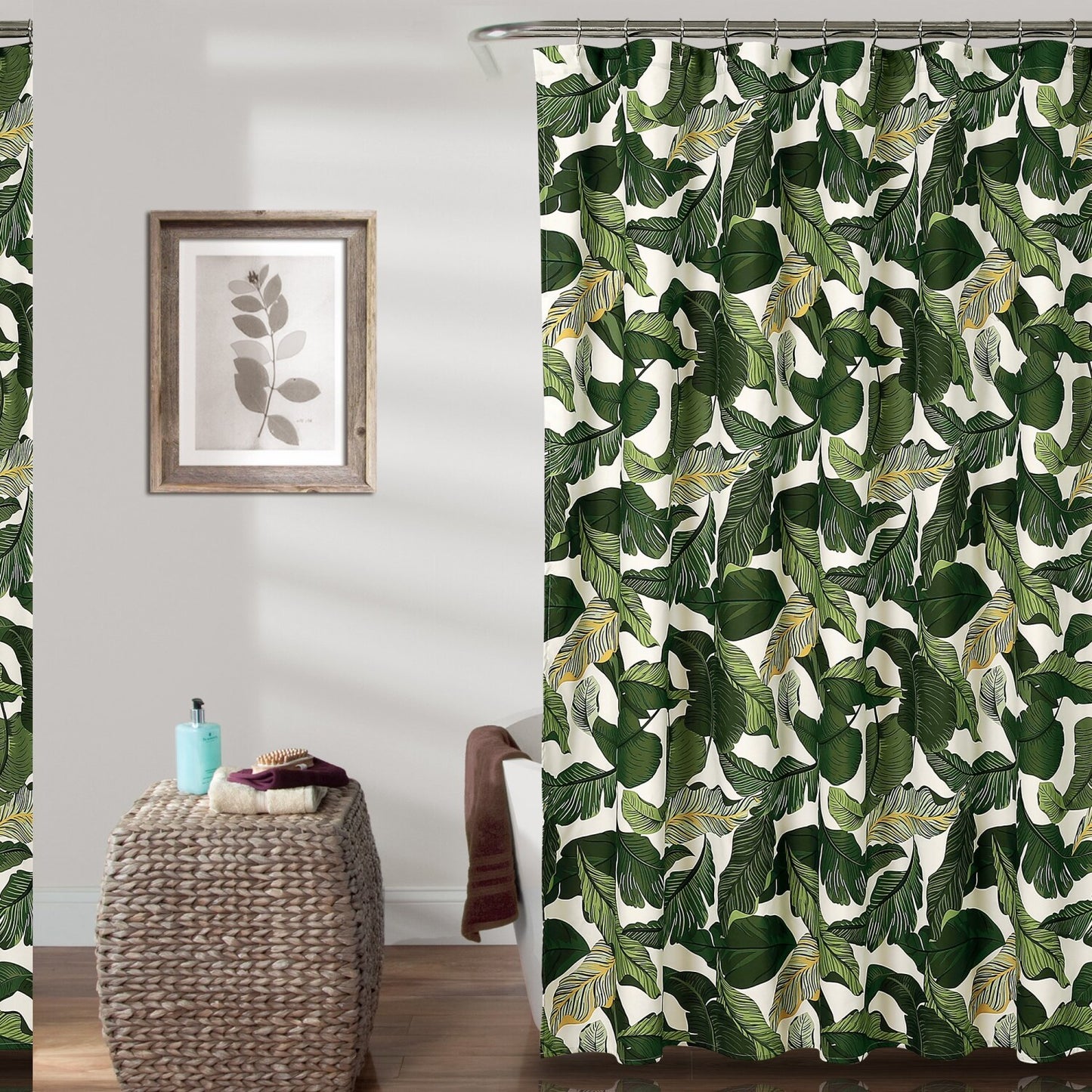 72" x 72" Green Tropical Paradise Shower Curtain
