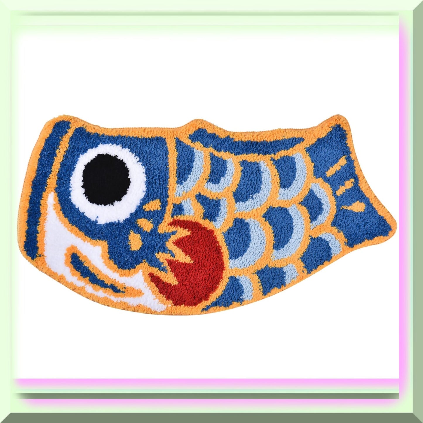 Blue Fish Bath Mat 45x85cm
