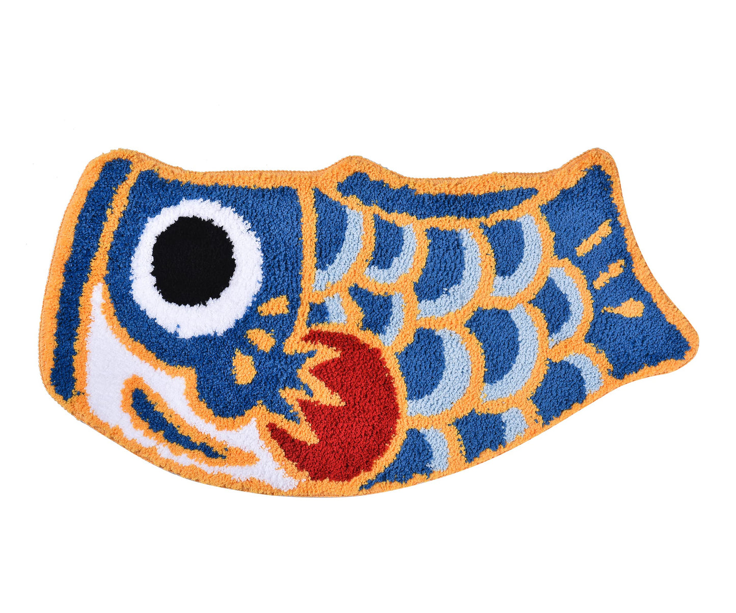 Blue Fish Bath Mat 45x85cm