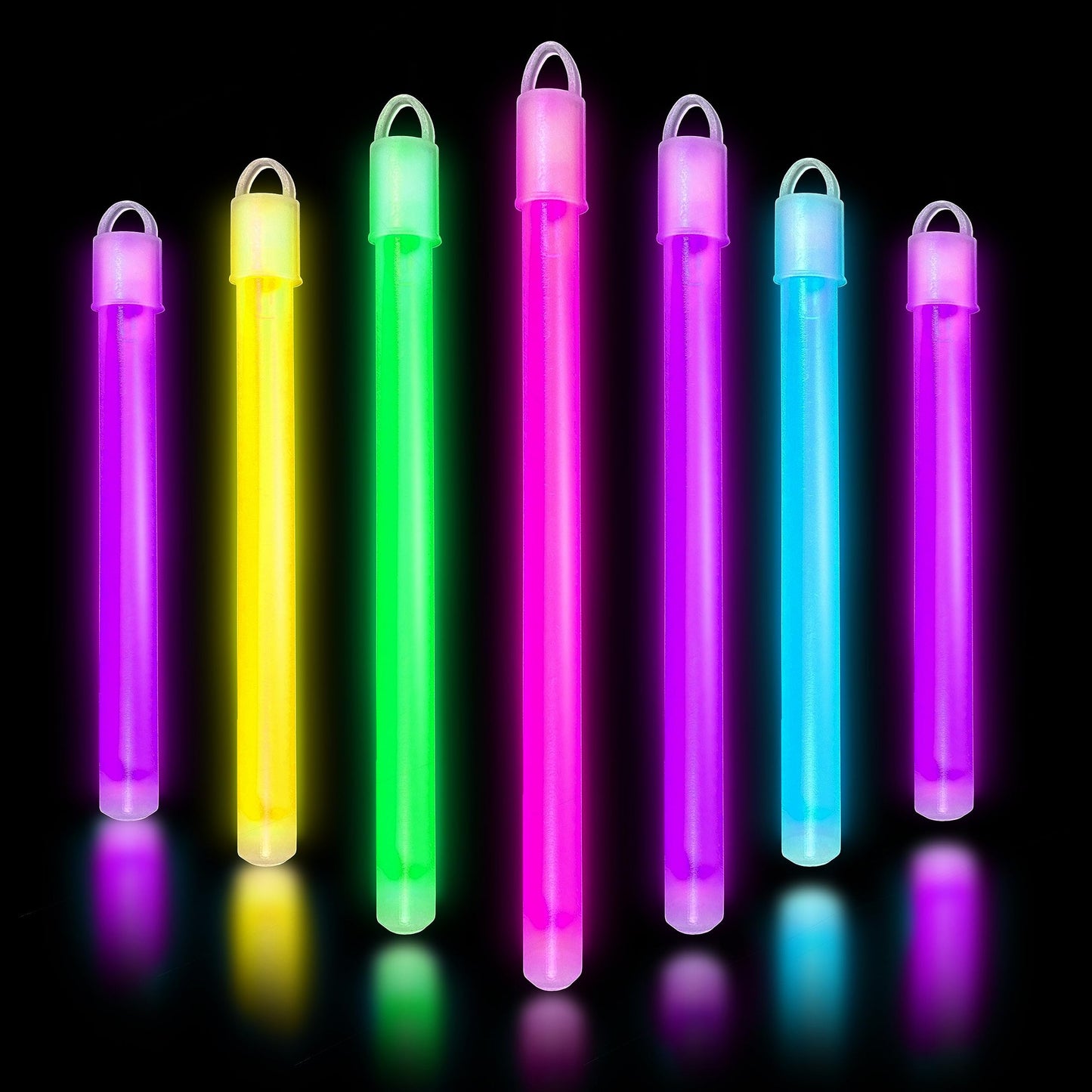 50 Count Neon Light Sticks Bulk Party Pack