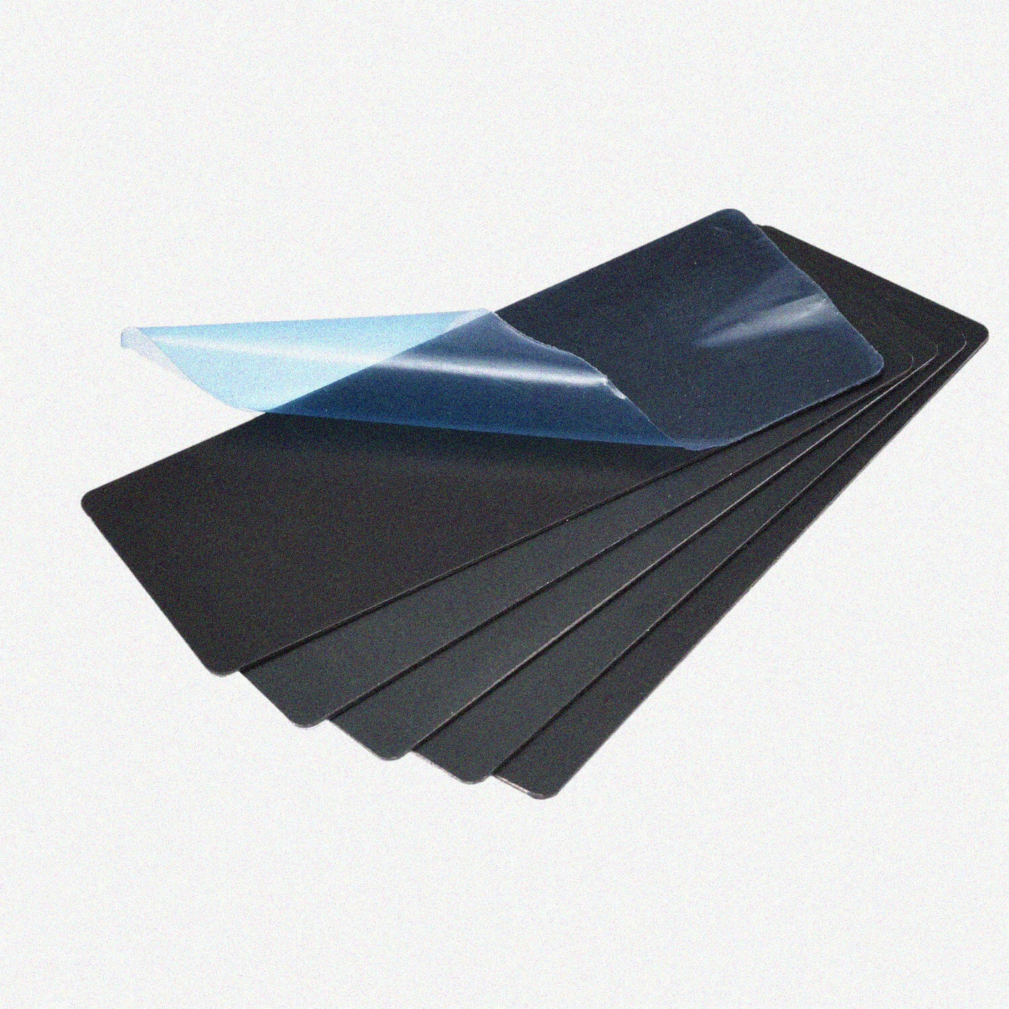 Black Metal Cards 5 Pack 80mm x 30mm x 0.5mm