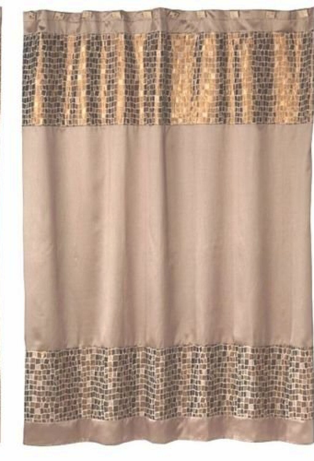 Mosaic Stone Bronze 6x6 Shower Curtain