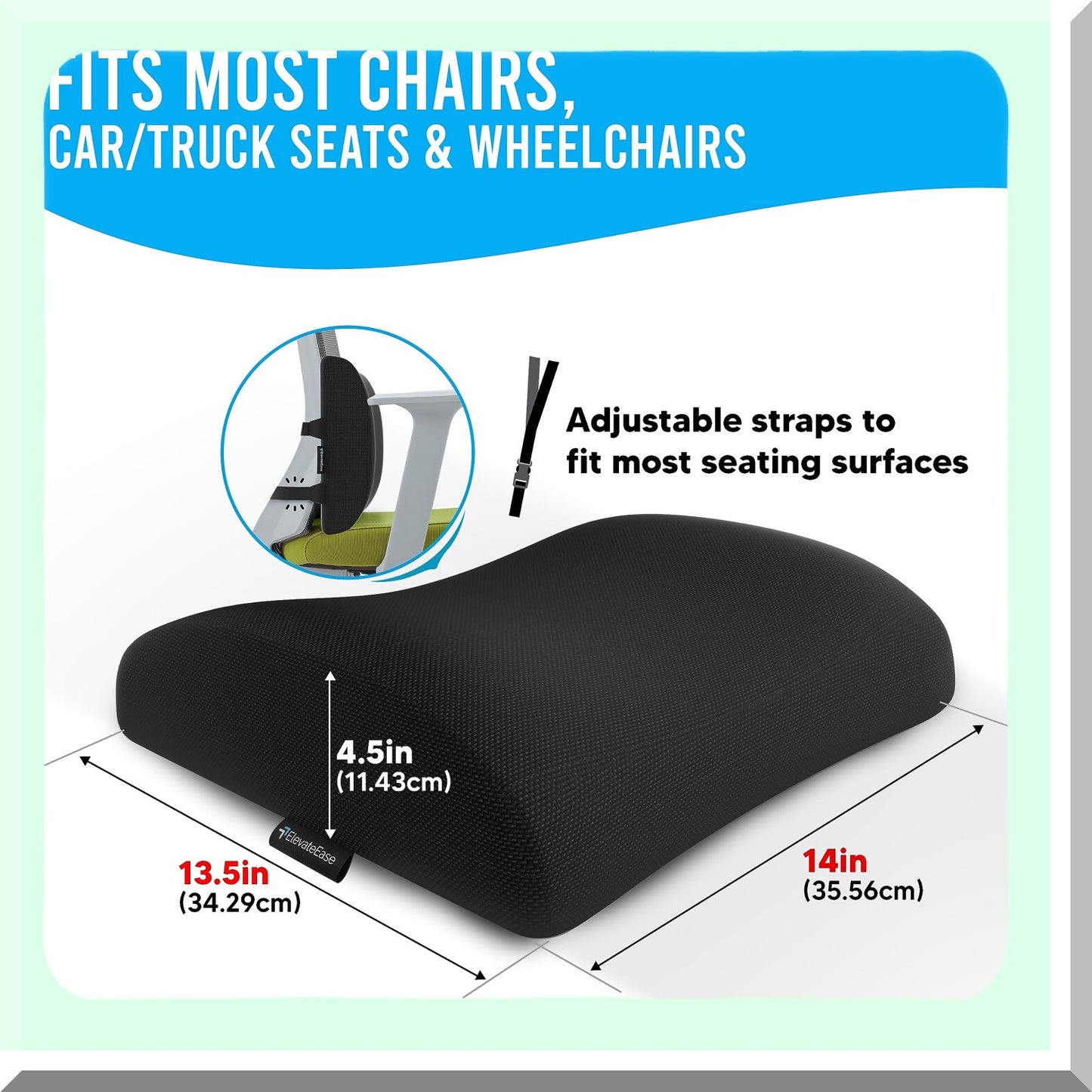 BreathEase Mesh Velvet Lumbar Pillow - Memory Foam Support for Car, Office Chair, Couch - Cozy Lumbar Cushion for Back Relief