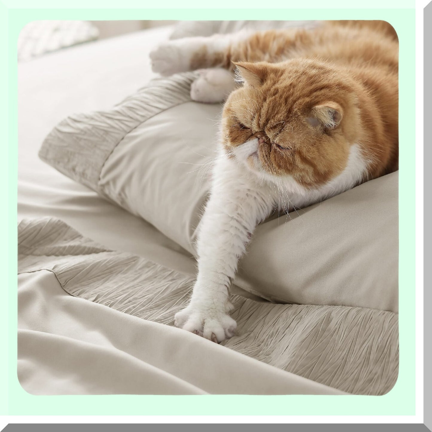 CoolLux Microfiber Bed Sheet Set - Soft Luxury Linen Sheets for Size Bed - 4 Pieces Hotel Quality Cooling Sheets - Easy Care Polyester Sheets