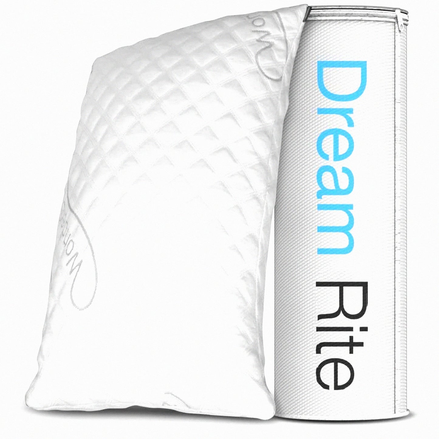 CoolDream Memory Foam Luxury Pillow - Adjustable Loft Hotel Collection Grade with Cooling Bamboo Cover - Queen Size Pack